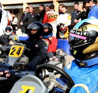 Concentration avant le depart de la Course Karting